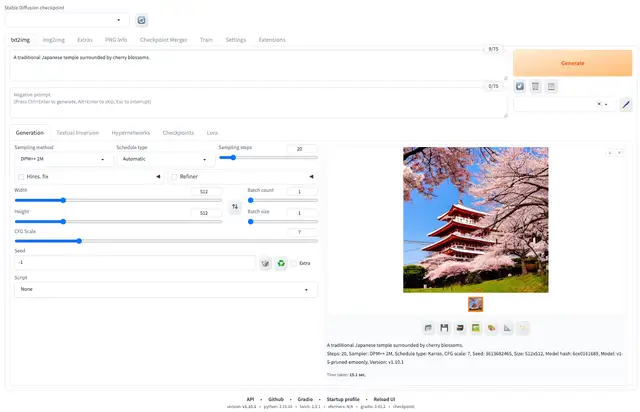stable diffusion web ui